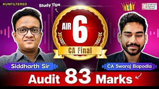 🚀 CA Final Audit: Pass Hone Ka Formula! | CA Swaraj Bapodia | CA Siddharth Agarwal