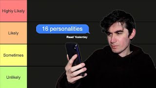 16 Personalities  Most Likely to Ghost Someone?