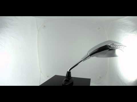 Magazi Motorcycle Mirror Sandblast Chrome Fist Turn Signal LED 10MM Emark