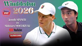 🔴 LIVE Jannik SINNER vs Shintarō MOCHIZUKI | Wimbledon 2026 Live Match Tracker & Commento in Diretta