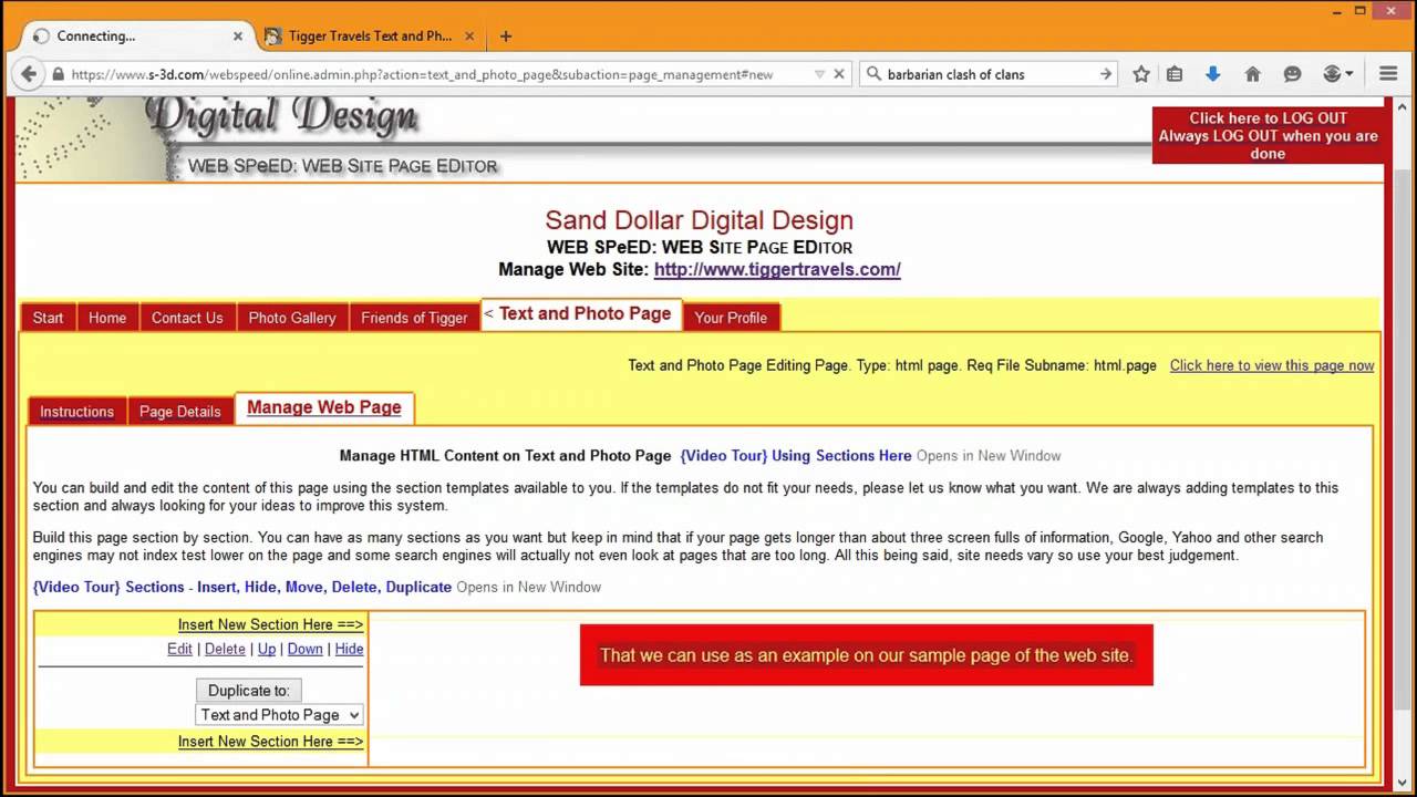 Web SPeED: Section Header Text, Bold BASICS