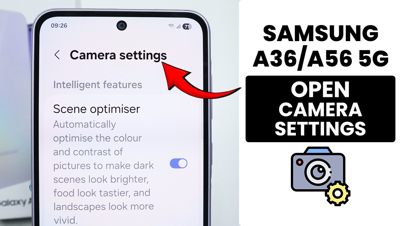How to Open Camera Settings in Samsung A36/A56 - Find Camera Settings