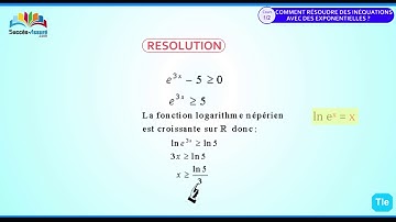 Comment résoudre des inéquations avec des exponentielles ? 1/2