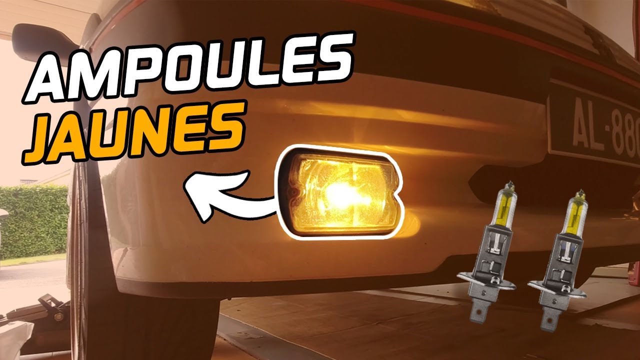 INSTALLER DES AMPOULES JAUNES dans ses phares longues portées 🟡 106
