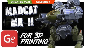 Mad Cat MkII STL files for 3D printing | Version 2.0 | Assembly by Gambody