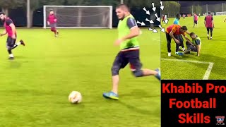 Khabib Nurmagomedov football Skills in Dubai NAS Arena