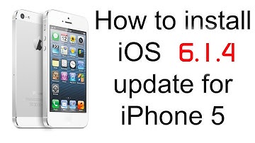 Installing iOS 6.1.4 update on iPhone 5