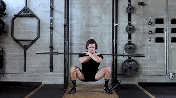 Barbell Front Squat (Bodybuilder Grip)