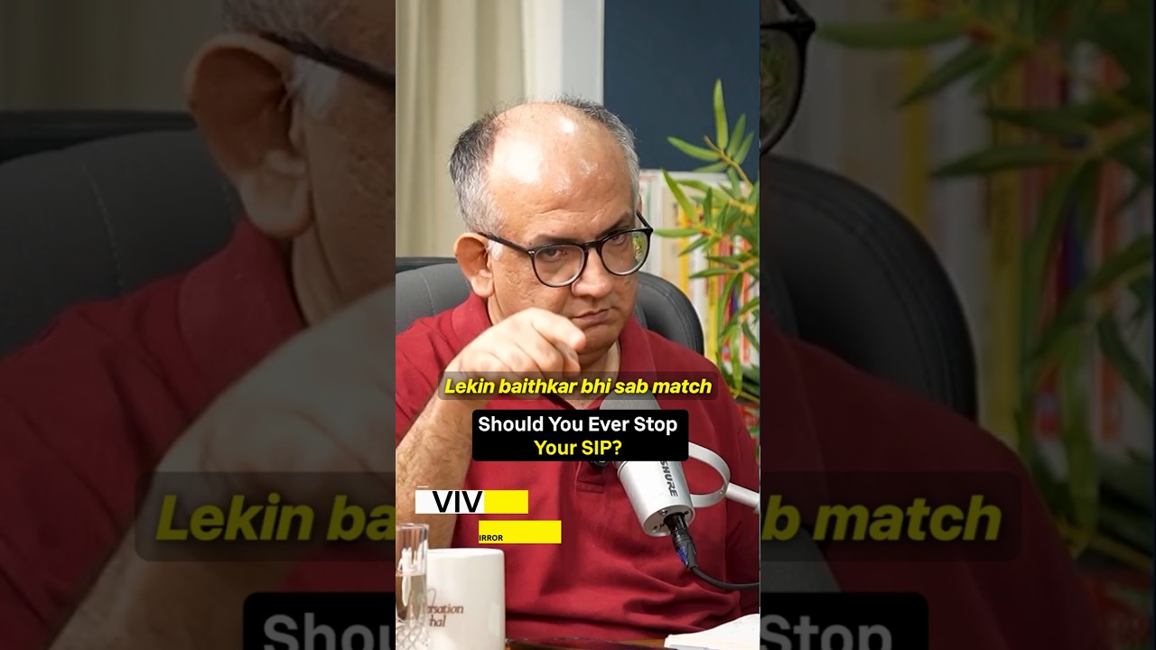 Should You Ever Stop Your SIP? 🤯🤔 #kushallodha #shorts #stockmarket #explorepage