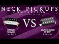 Dimarzio tone zone vs seymour duncan 59 sh1  passive neck guitar pickup comparison tone demo