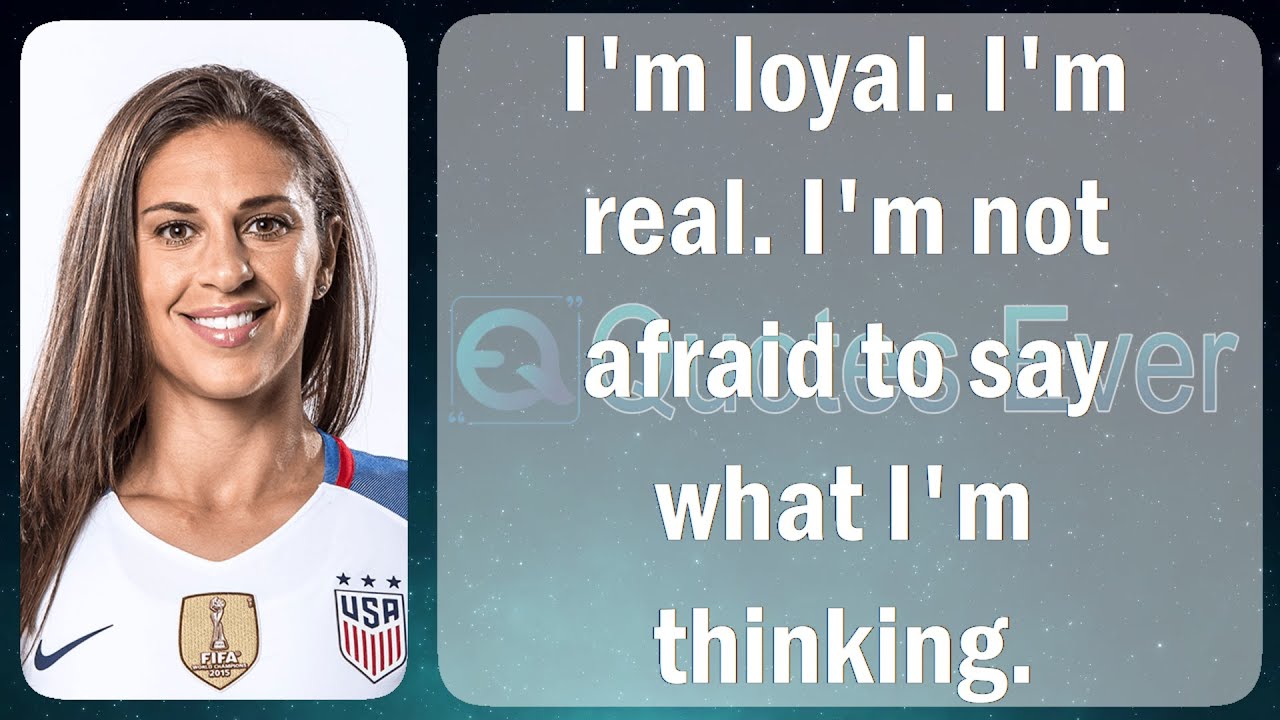 Carli Lloyd 55 Quotes Inspirational, Famous, and Motivational Life, Love, Positive 
