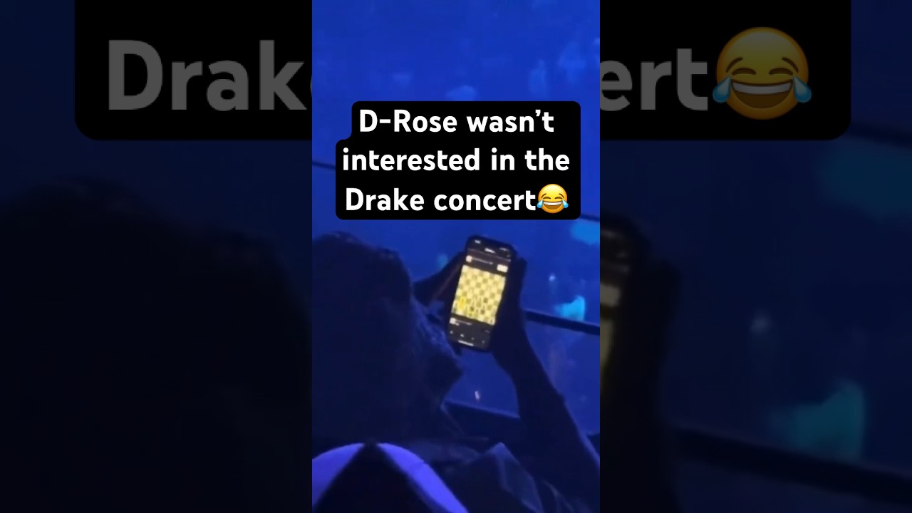 Derrick Rose Goes Viral For Playing Chess At Drake Concert