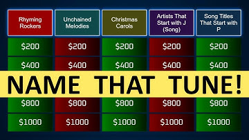 Guess the Song Jeopardy Style | Quiz #95