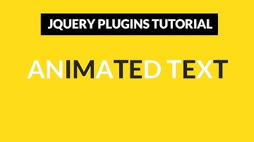 Awesome Animated Text using JQuery | Funny Text JS Tutorial