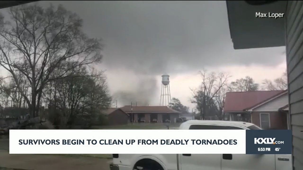 Survivors begin to clean up from deadly tornadoes - YouTube