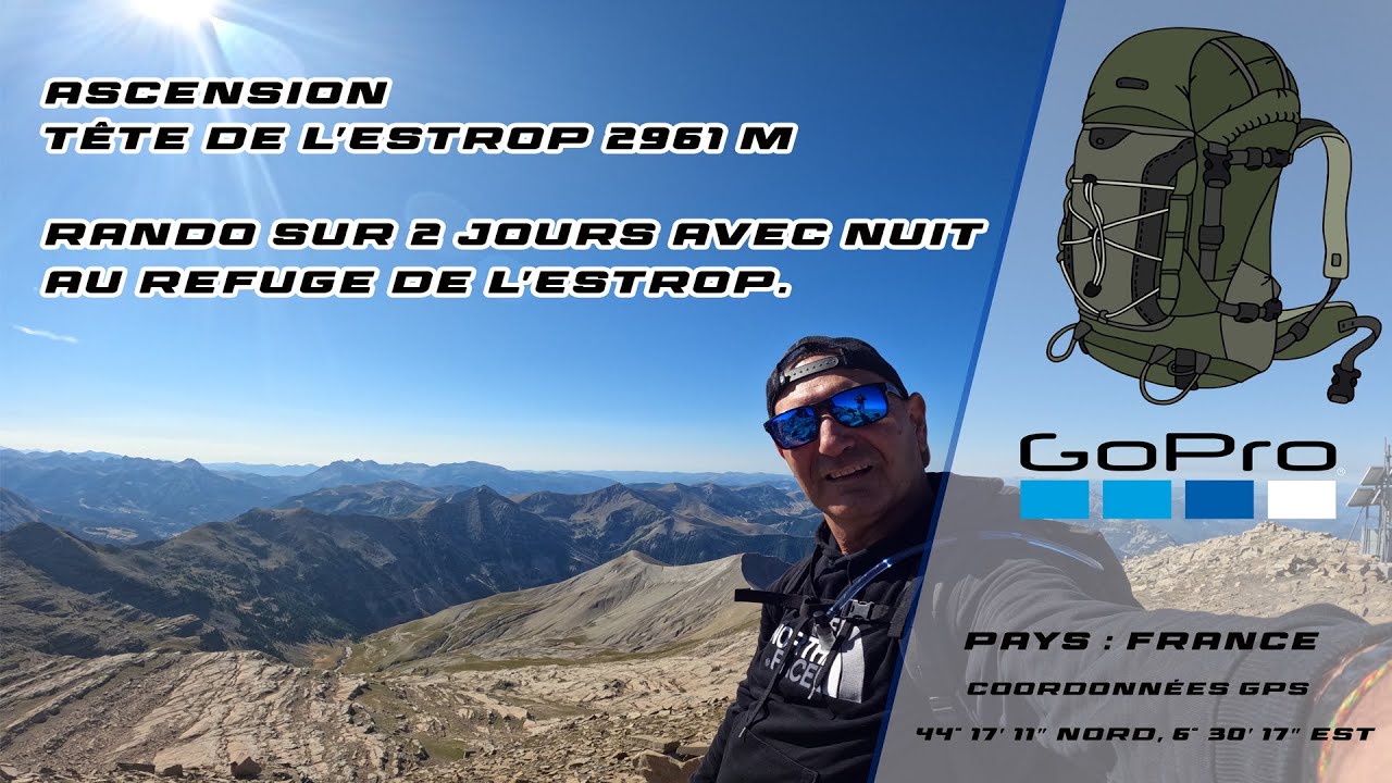Ascencion Tête de l'Estrop (2961m) - Refuge de l'Estrop (Alpes 04)