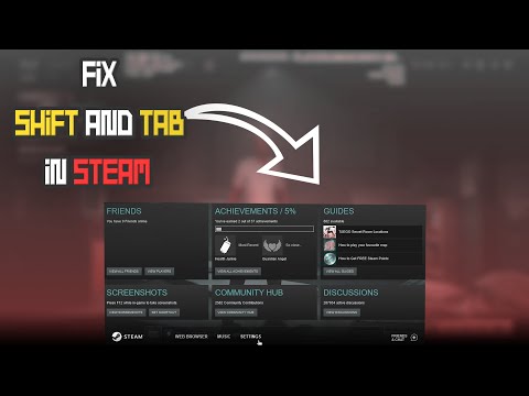 FIX the problem of a list appearing when pressing Shift and Tab in Steam