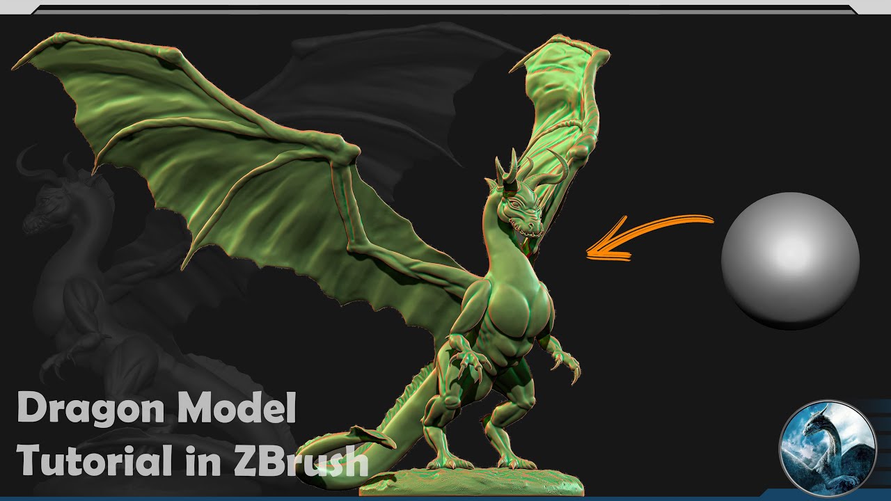 Making Dragon Models How make a Dragon model in ZBrush - YouTube