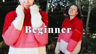 Knitting my FIRST ever jumper ☀️ 3 by Sustainably Vegan 12,010 views 9 months ago 10 minutes, 22 seconds