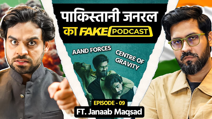 Fake Podcast with Pakistani General | जनाब मक़सद