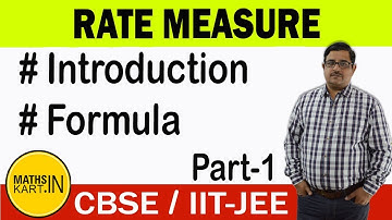 Rate Measure, Errors & Approximations | PART-01 | Class-12 CBSE/JEE maths