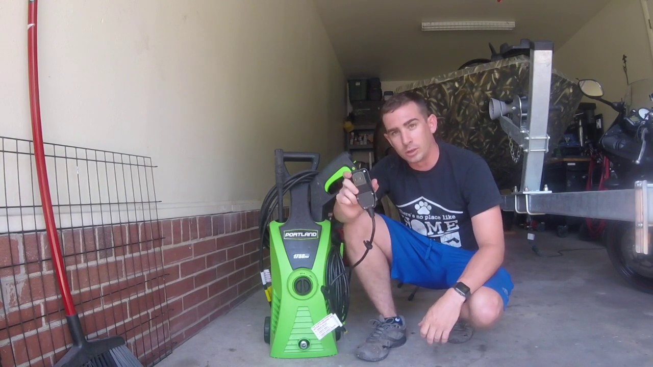 Harbor Freight Pressure Washer (Portland 1750) YouTube