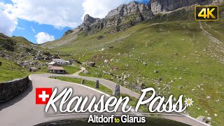 Driver's View: Driving the Klausen Pass, Switzerland 🇨🇭