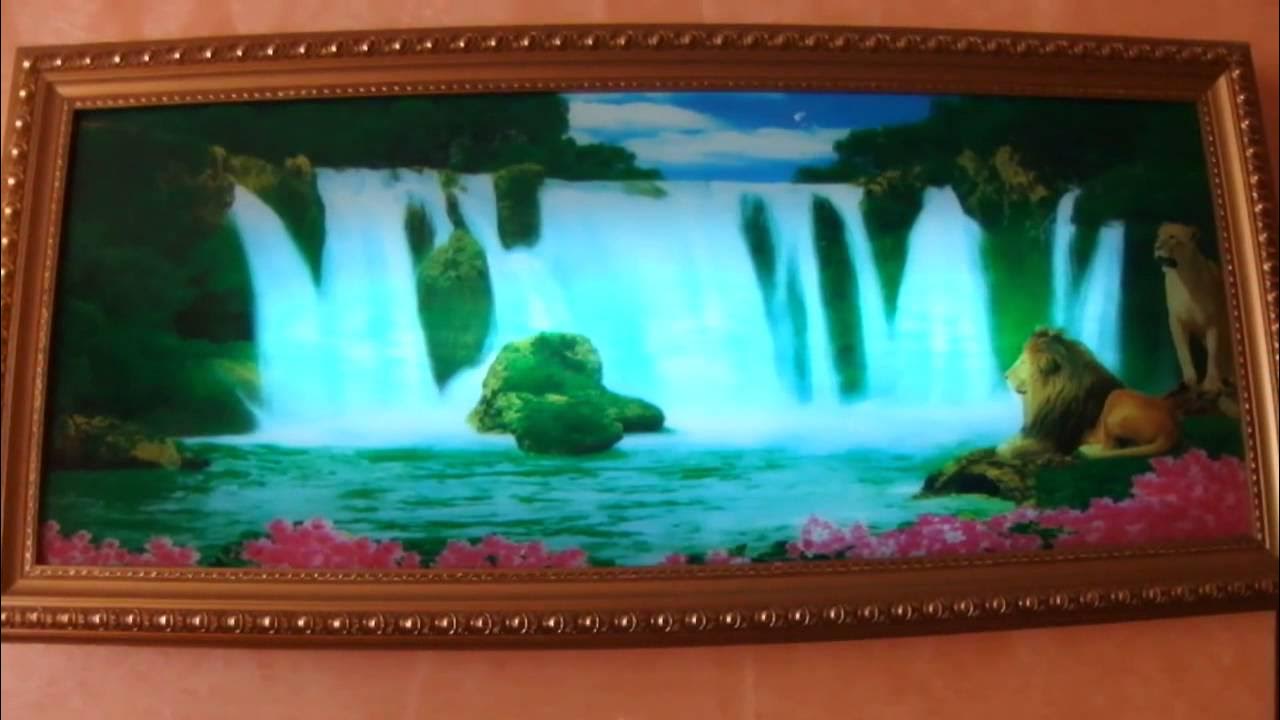 Музыкальная картина с водопадом