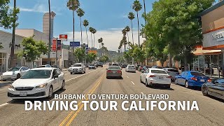 [4K] Driving California Burbank to Ventura Boulevard, Los Angeles, California, Travel, USA, 4K