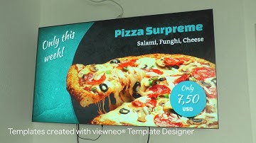 Digital Signage HTML5 templates created with viewneo