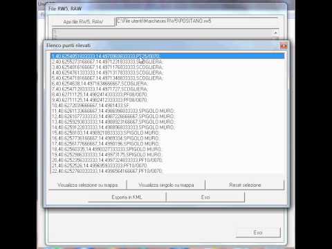 Rw5 File Format UnicoPD : rilievi GPS conversione file RW5 in PREGEO e vista rilievo su ...