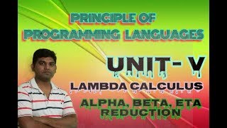 PPL17:PPL Lecture Lambda calculus Alpha,Beta,Eta Reduction with example hindi in