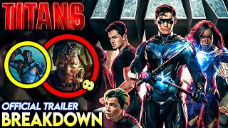TITANS SEASON 4 Official Trailer Breakdown - Things You Missed, Easter Eggs & Plot Explained!