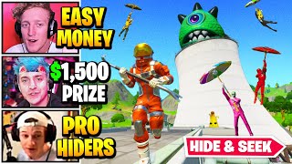 Streamers Host $1,500 HIDE AND SEEK Game | Fortnite Daily Funny Moments Ep.587