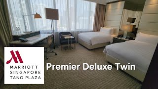 Premier Deluxe Twin Marriott Tang Plaza Hotel Orchard Road Singapore @explorehotel