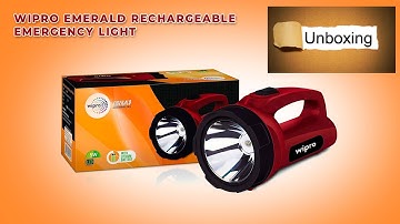 Wipro Emerald Rechargeable Emergency Light Unboxing