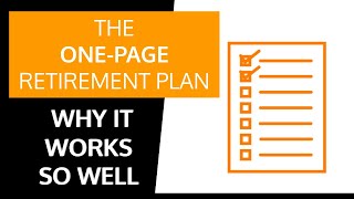 The One Page Retirement Plan.  Retirement Planning Simplified With The One Page Plan