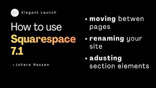 How to Rename Your Squarespace Website & Reorganize sections (Beginner Guide)