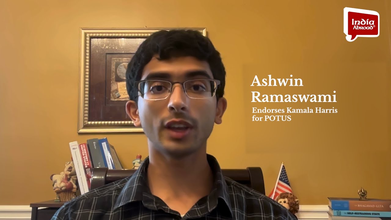 Indian American GA Senate Candidate Ashwin Ramaswami endorses Kamala ...