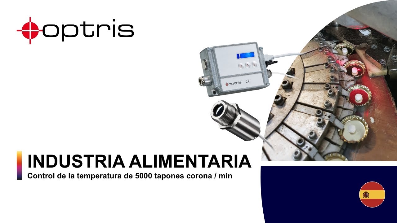 Industria alimentaria: Medición de temperatura a alta velocidad con