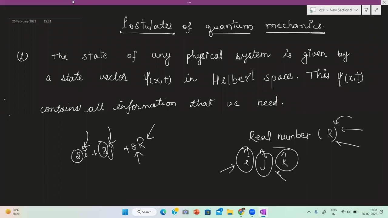 Postulates Of Quantum Mechanics // A K Physics Classes