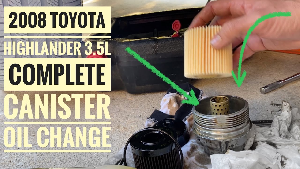 complete-canister-style-oil-change-for-toyota-highlander-youtube