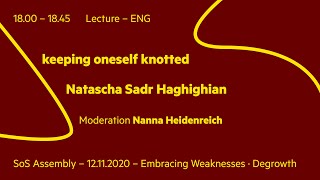 SoS (Soft Solidarity) Assembly | Natascha Sadr Haghighian: keeping oneself knotted, Lecture (ENG) screenshot 1