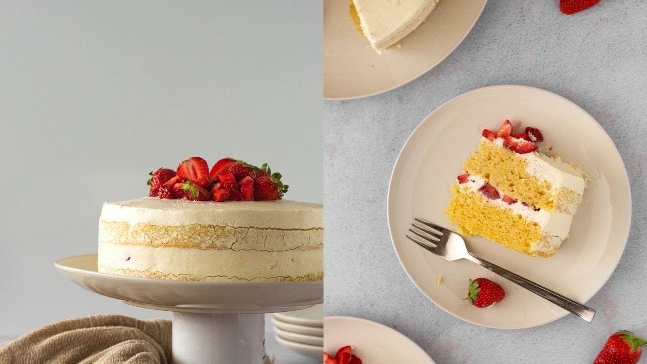 TORTA VEGANA | ALLE FRAGOLE SOFFICE - speciale festa della mamma | senza latte e senza uova