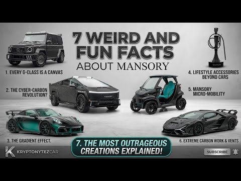 7 Weird and Fun Facts about MANSORY.  