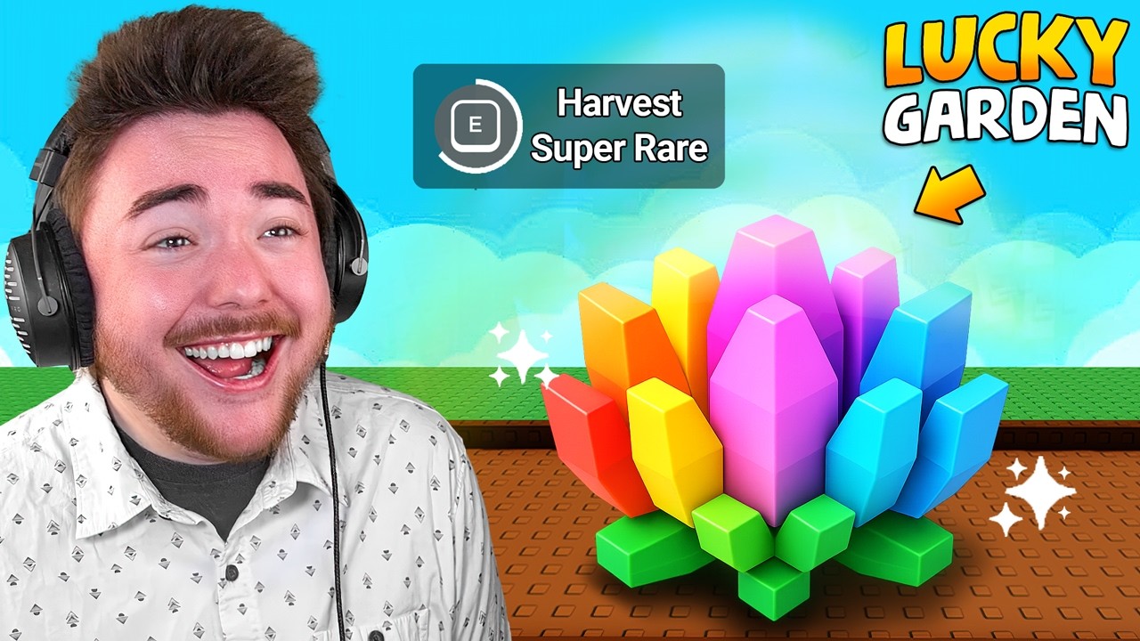 GROW A GARDEN NOOB BUT IM SUPER LUCKY...