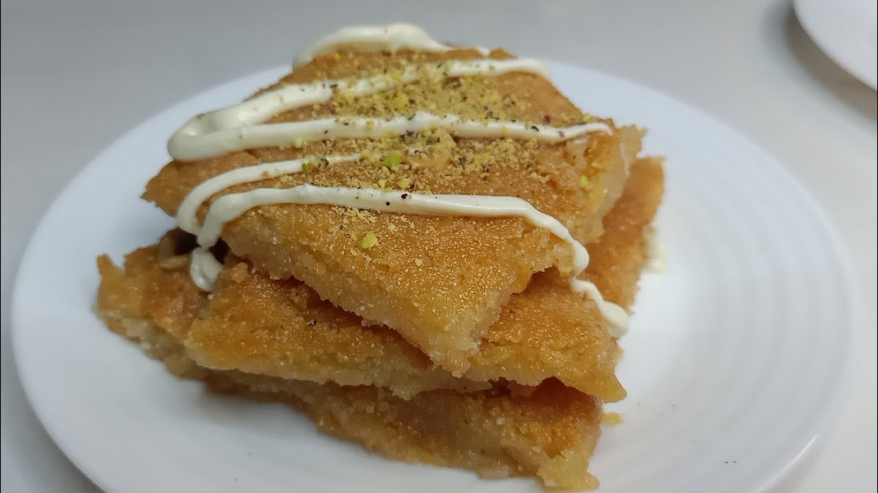 طريقه عمل البسبوسه الشرقية من غير تكليف👌❤️