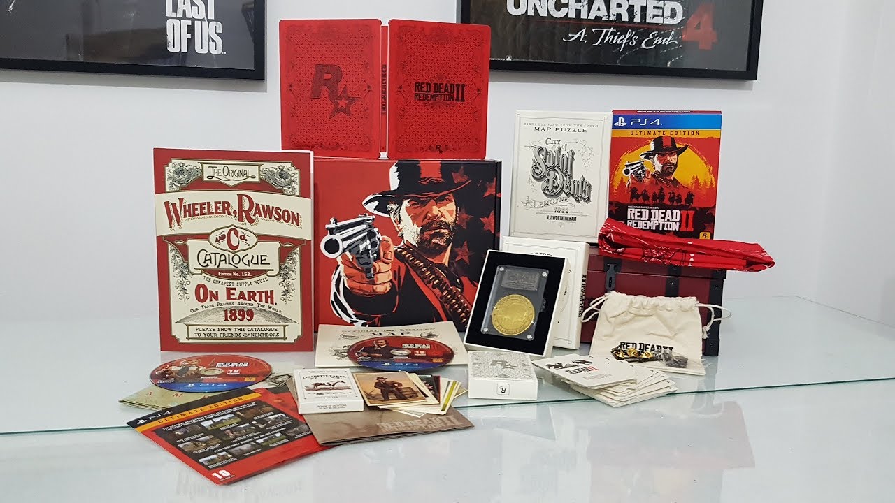 Red Dead Redemption II Ultimate Collectors Edition Ps4 unboxing