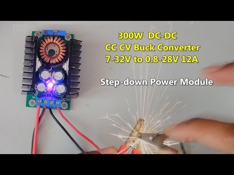 300W CC-CV Buck Converter (0.8-28V) 12A Step Down Power Module // POWER GEN