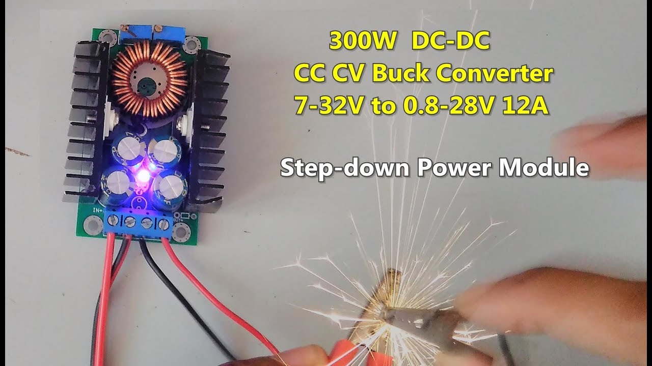 DC-DC Buck Converter Step-down Power Module 7-32V to 0.8-28V 12A 300W 